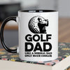 Golfer Dad Mug - Cool Coffee Cup Gift for Father - Accent