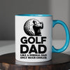 Golfer Dad Mug - Cool Coffee Cup Gift for Father - Accent