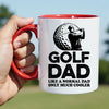 Golfer Dad Mug - Cool Coffee Cup Gift for Father - Accent