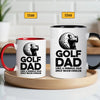 Golfer Dad Mug - Cool Coffee Cup Gift for Father - Accent