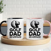 Golfer Dad Mug - Cool Coffee Cup Gift for Father - Accent