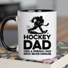 Hockey Dad Mug - Cool Coffee Cup Gift for Father - Accent