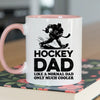 Hockey Dad Mug - Cool Coffee Cup Gift for Father - Accent