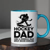 Hockey Dad Mug - Cool Coffee Cup Gift for Father - Accent