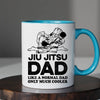 Jiu Jitsu Dad Mug - Cool Coffee Cup Gift for Father - Accent