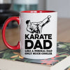Karate Dad Mug - Cool Coffee Cup Gift for Father - Accent - 11oz