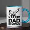 Karate Dad Mug - Cool Coffee Cup Gift for Father - Accent