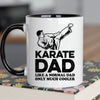 Karate Dad Mug - Cool Coffee Cup Gift for Father - Accent