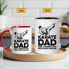 Karate Dad Mug - Cool Coffee Cup Gift for Father - Accent