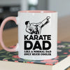 Karate Dad Mug - Cool Coffee Cup Gift for Father - Accent