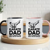 Karate Dad Mug - Cool Coffee Cup Gift for Father - Accent