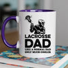 Lacrosse Dad Mug - Cool Coffee Cup Gift for Father - Accent