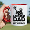 Lacrosse Dad Mug - Cool Coffee Cup Gift for Father - Accent