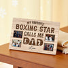 My Favorite Boxing Star Calls Me Dad - Custom Photo Canvas Gift