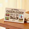 My Favorite Cheerleader Player Calls Me Dad - Custom Photo Canvas Gift