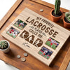 My Favorite Lacrosse Player Calls Me Dad - Custom Photo Canvas Gift