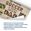 My Favorite Soccer Player Calls Me Dad | Personalized Poster Gift