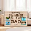 My Favorite Swimmer Calls Me Dad - Custom Photo Canvas Gift