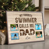 My Favorite Swimmer Calls Me Dad | Personalized Poster Gift
