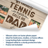 My Favorite Tennis Player Calls Me Dad | Personalized Poster Gift