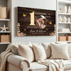 Personalized 10th Anniversary Canvas - Custom Photo Couple Wall Art