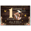 Personalized 10th Anniversary Canvas - Custom Photo Couple Wall Art - 12x8