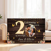Personalized 20th Anniversary Canvas - Custom Photo Couple Wall Art
