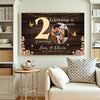 Personalized 20th Anniversary Canvas - Custom Photo Couple Wall Art