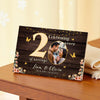 Personalized 20th Anniversary Canvas - Custom Photo Couple Wall Art