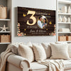 Personalized 30th Anniversary Canvas - Custom Photo Couple Wall Art