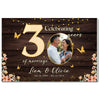 Personalized 30th Anniversary Canvas - Custom Photo Couple Wall Art - 12x8