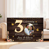 Personalized 30th Anniversary Canvas - Custom Photo Couple Wall Art