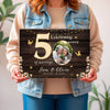 Personalized 50th Anniversary Canvas - Custom Photo Couple Wall Art