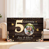 Personalized 50th Anniversary Canvas - Custom Photo Couple Wall Art