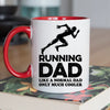 Runner Dad Mug - Cool Coffee Cup Gift for Father - Accent - 11oz