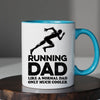 Runner Dad Mug - Cool Coffee Cup Gift for Father - Accent
