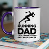 Runner Dad Mug - Cool Coffee Cup Gift for Father - Accent