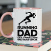 Runner Dad Mug - Cool Coffee Cup Gift for Father - Accent