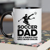 Soccer Dad Mug - Cool Coffee Cup Gift for Father - Accent