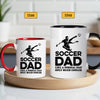 Soccer Dad Mug - Cool Coffee Cup Gift for Father - Accent