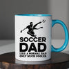Soccer Dad Mug - Cool Coffee Cup Gift for Father - Accent