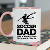 Soccer Dad Mug - Cool Coffee Cup Gift for Father - Accent