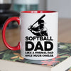 Softball Dad Mug - Cool Coffee Cup Gift for Father - Accent - 11oz