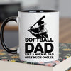 Softball Dad Mug - Cool Coffee Cup Gift for Father - Accent