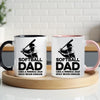 Softball Dad Mug - Cool Coffee Cup Gift for Father - Accent