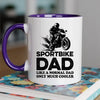 Sportbike Dad Mug - Cool Coffee Cup Gift for Father - Accent