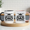 Swimmer Dad Mug - Cool Coffee Cup Gift for Father - Accent