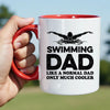 Swimmer Dad Mug - Cool Coffee Cup Gift for Father - Accent