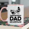 Taekwondo Dad Mug - Cool Coffee Cup Gift for Father - Accent