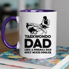 Taekwondo Dad Mug - Cool Coffee Cup Gift for Father - Accent